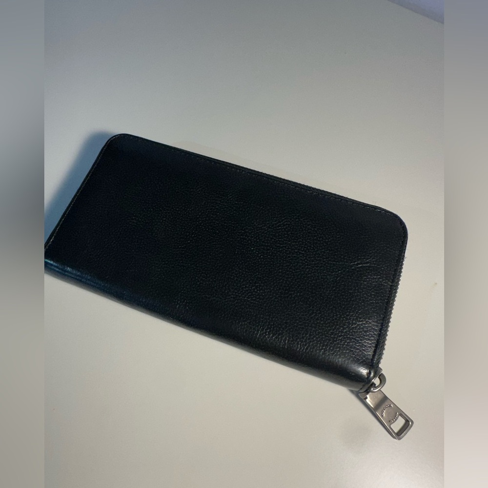 Coach Vintage Black Leather Zip Wallet - Picture 4 of 15